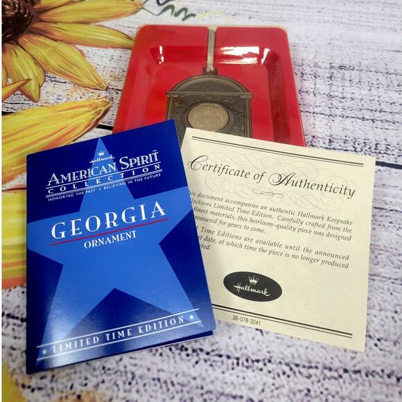 Vintage Hallmark American‎ Spirit Collection Ornament Georgia - Picture 6 of 6